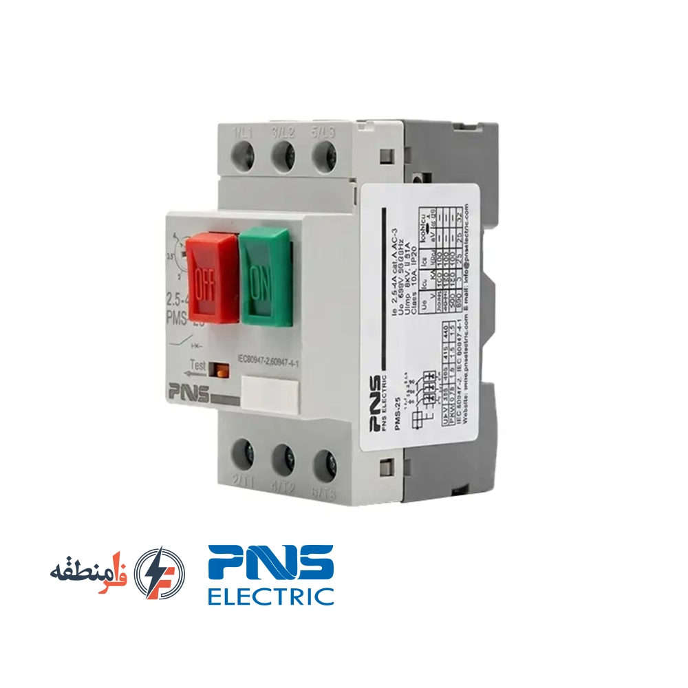 کلید حرارتی رنج جریان 4 تا 6.3 آمپر PNS