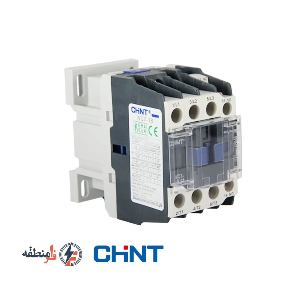 خرید کنتاکتور سه فاز 18 آمپر چینت مدل NC7